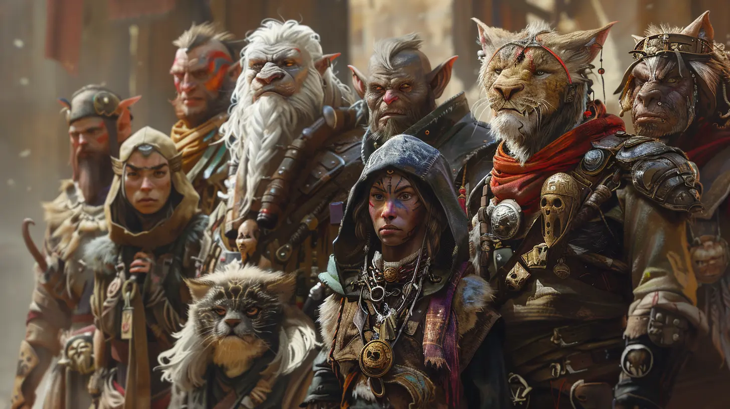 Races, Species, and Their Cultures in Game Worlds