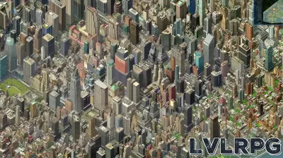 Isometric New York pixel art